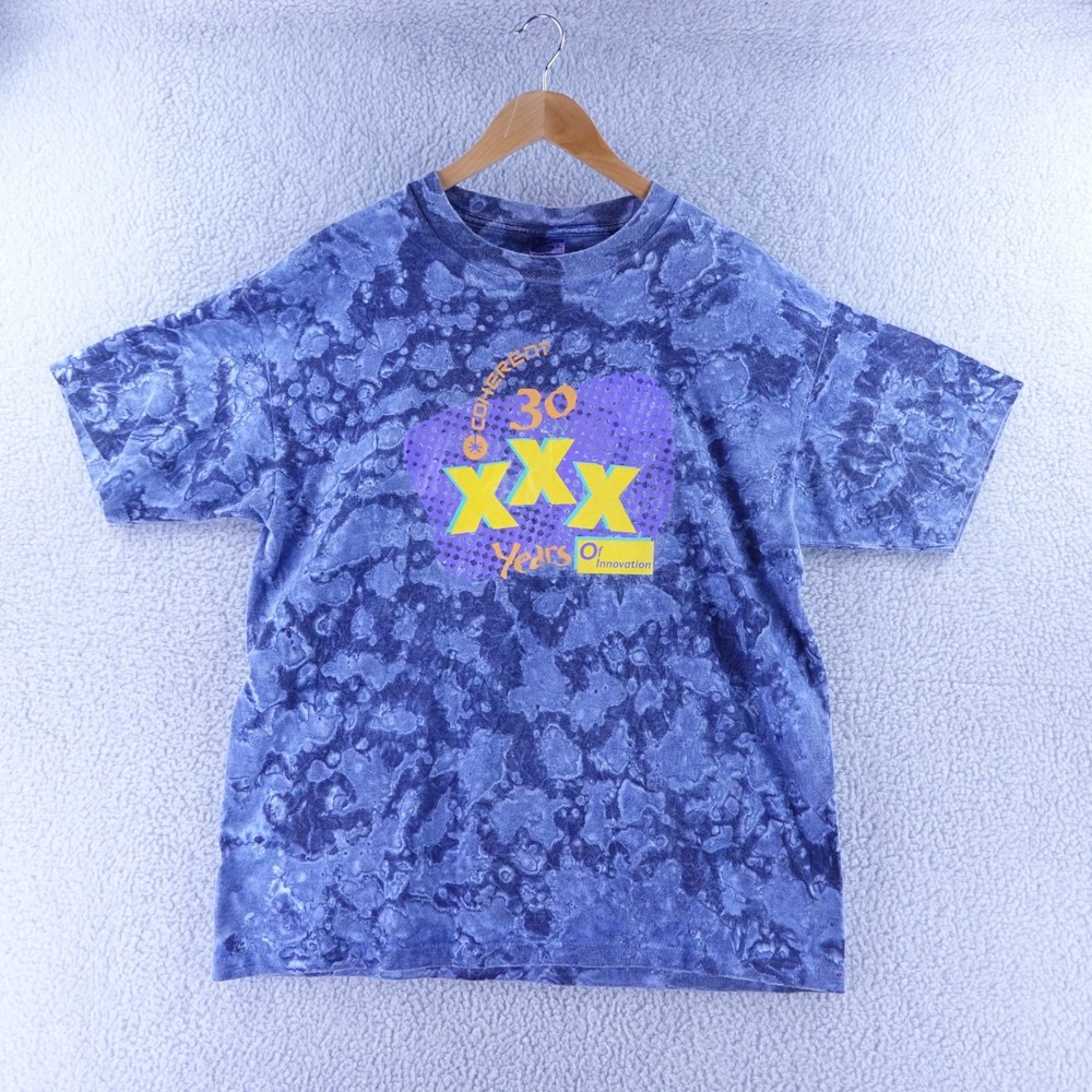 Vintage Jewel Tones Coherent 30 Years Innovation XL Acid Wash Tech Single Stitch